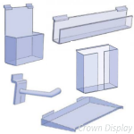Acrylic Accessories for Slatwall Panels