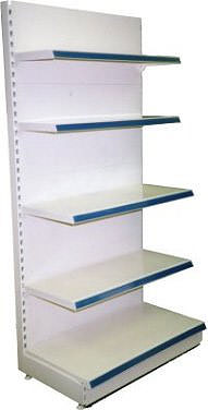 retail shelving wall bay