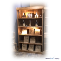 Rustic 5 Shelf Display Case