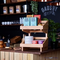 Wooden 2 Tier Counter-Top Stand