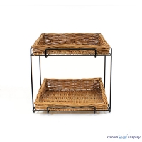 Wire 2 Tier Basket Counter-Top Display