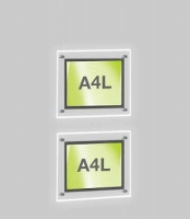 Landscape LED Light Window Pocket Display Kit Double A4 (6200615)