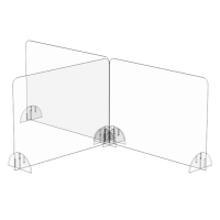 Freestanding Linkable Desk Protection Screen  1000mm x 700mm