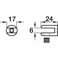 Wall/Ceiling Sign Holder 2mm-6mm (1700210)