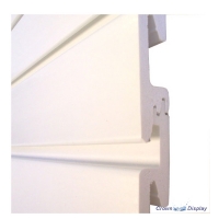 White PVC Interlocking Slatwall Kit