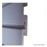 Grey PVC  Interlocking Slatwall Kit