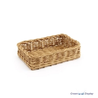 Round Wicker Display Basket with handles