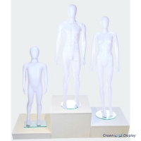 White Mannequin Plinth Stand - Medium