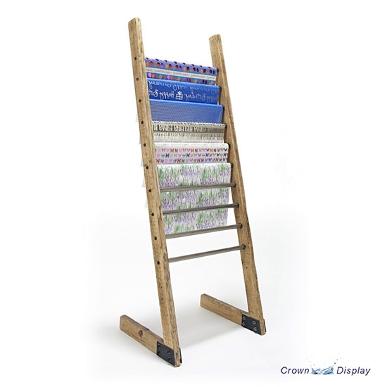 Rustic Gift Wrap Ladder