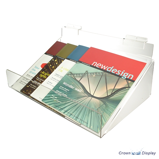 Acrylic Sloping Shelf with Upstand Acrylic Sloping Shelf with Upstand