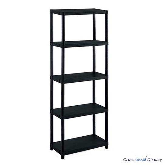 Black Plastic Shelving Unit (Large)