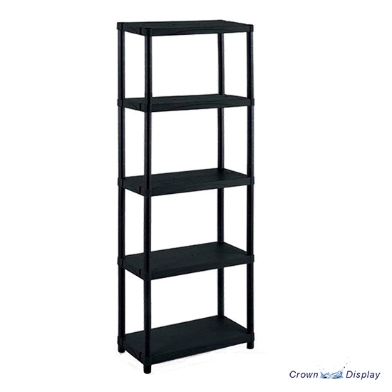 Black Plastic Shelving Unit (Medium) Black Plastic Shelving Unit (Medium)
