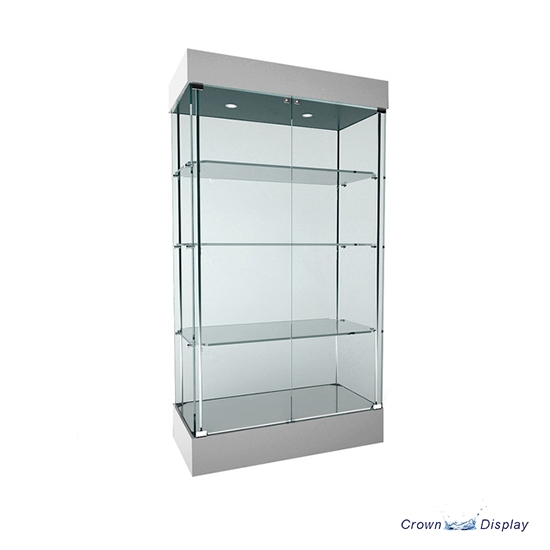 Wide Frameless Showcase with lighting