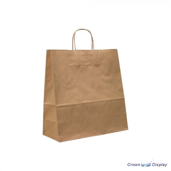 Brown Strong Kraft Paper Bag with optional Logo (pack of 50)