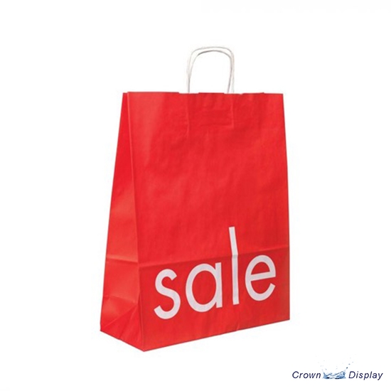 Red Sale Paper Carrier Bag (pack of 50) Red Sale Paper Carrier Bag (pack of 50)