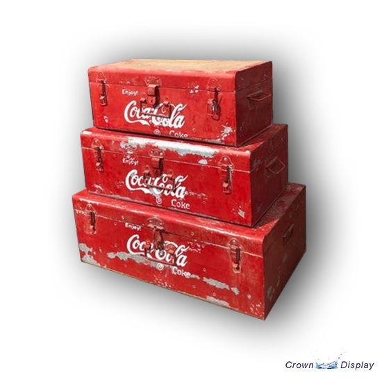 Set of 3 Coca Cola Trunks