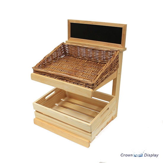 Rustic 2 Tier Mixed Counter-Top Display Stand Rustic 2 Tier Mixed Counter-Top Display Stand