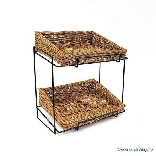 Wire 2 Tier Basket Counter-Top Display