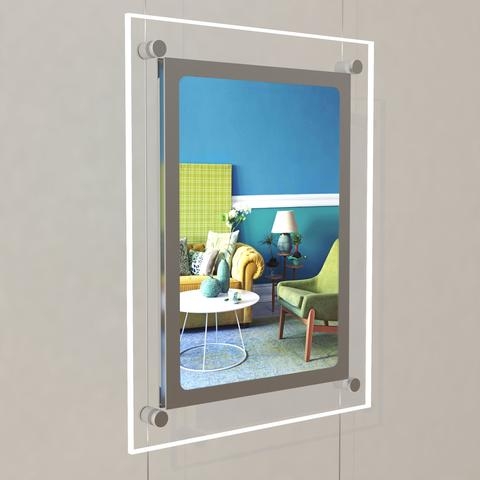 Portrait LED Light Window Pocket Display Kit Single A4 (6200015)