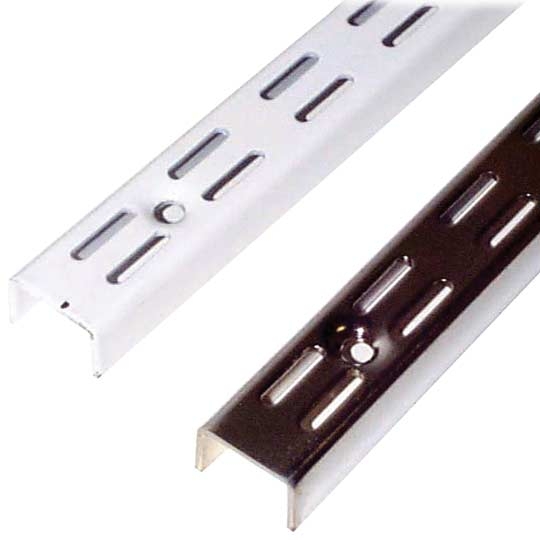 Slotted Wall Channel 2.39m Chrome (2240110)