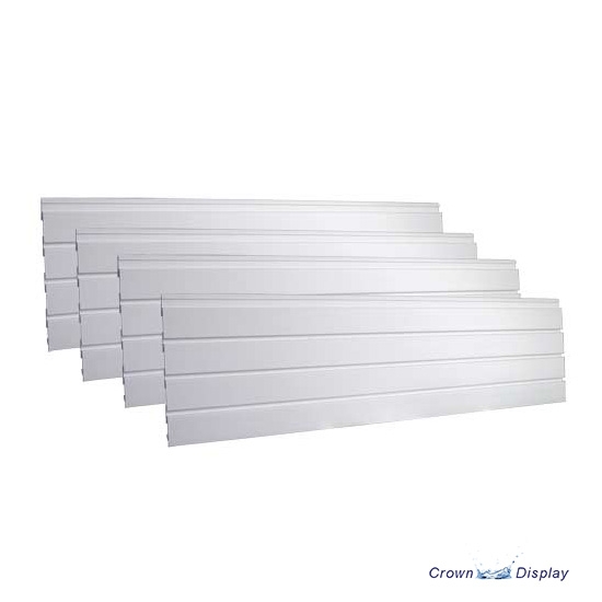 White PVC Interlocking Slatwall Kit