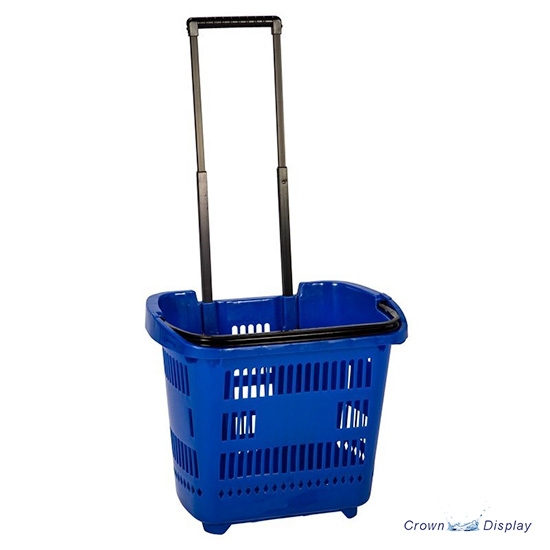 Basket Trolley with Telescopic Handle (For pack of 4)