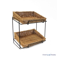 Wire 2 Tier Basket Counter-Top Display