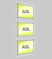 Landscape LED Light Window Pocket Display Kit Triple A3 (6201715)
