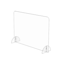 Freestanding Linkable Desk Protection Screen  600mm x 700mm