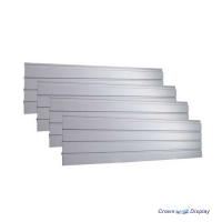 Grey PVC  Interlocking Slatwall Kit