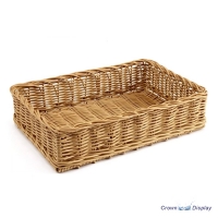 Plastic Wicker Display Basket