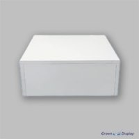 White Mannequin Plinth Stand - Medium